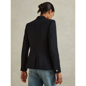 REISS TALLY Tailored Fit Textured Double Breasted Blazer